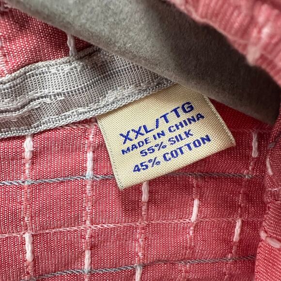 Tommy Bahama 2XL Original Fit Casual Button Up Short Sleeved Shirt Pink Vacation - Picture 4 of 10